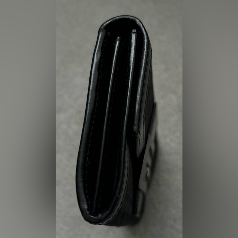 ❗️SOLD❗️ NEW Y2K Fendi Zucchino Black Continental Monogram FF Canvas Long Wallet - Picture 4 of 12